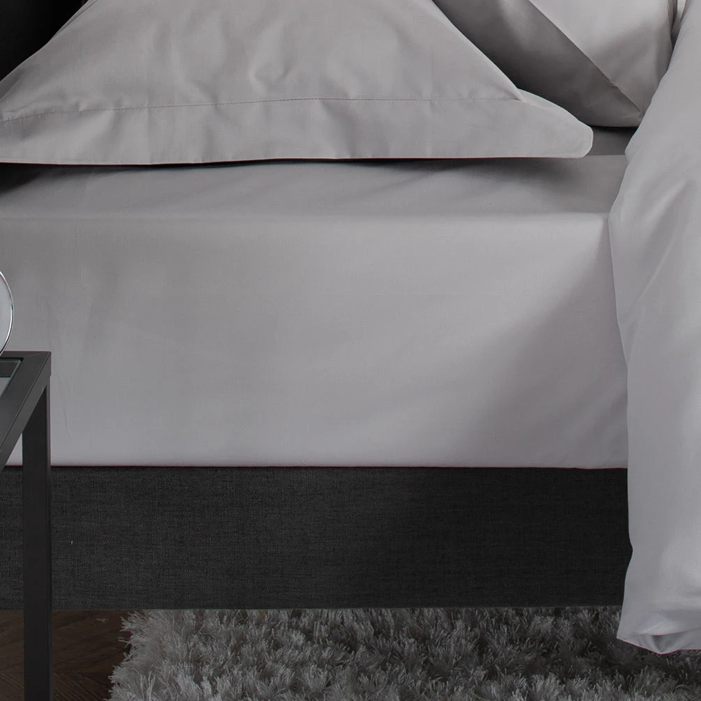 The Lyndon Company Peninsula Grey Cotton Sateen 1000TC Deep (32cm) Fitted Sheet 1 The Lyndon Company Peninsula Grey Cotton Sateen 1000TC Deep (32cm) Fitted Sheet