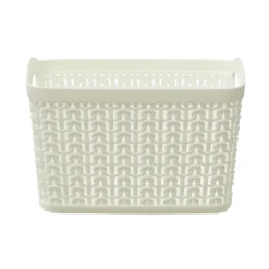 Loop Ivory Set Of 3 1.5L Rectangular Storage Baskets -Julian Charles 13 358WH 3