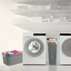Loop Grey 43L Slim Laundry Basket -Julian Charles 13 365GY 5