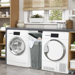 Loop Grey 43L Slim Laundry Basket -Julian Charles 13 365GY 6