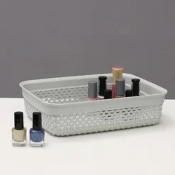 Droplette Ice Grey 2.2L Storage Basket -Julian Charles 13 383IG 4