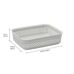 Droplette Ice Grey 2.2L Storage Basket -Julian Charles 13 383IG 6