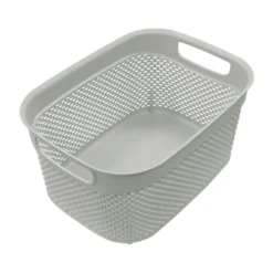 Droplette Ice Grey 9L Storage Basket -Julian Charles 13 393IG 2
