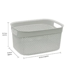 Droplette Ice Grey 9L Storage Basket -Julian Charles 13 393IG 7