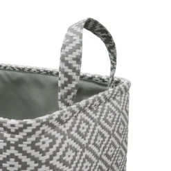 Argyle Set Of 3 Rectangular Paper Storage Baskets With Handles -Julian Charles 13 403 3