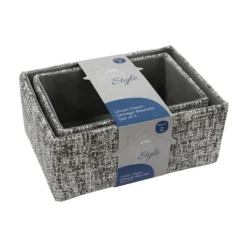 Urban Set Of 2 Rectangular Paper Storage Baskets -Julian Charles 13 420 5