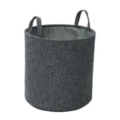 Shadow Set Of 3 Round Fabric Storage Baskets -Julian Charles 13 448 2