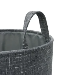 Shadow Set Of 3 Round Fabric Storage Baskets -Julian Charles 13 448 3