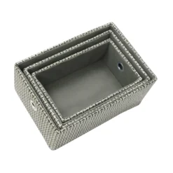 Silva Set Of 3 Rectangular Fabric Storage Baskets -Julian Charles 13 461 4