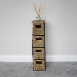 Seagrass 4 Drawer Storage Tower -Julian Charles 15 122 4