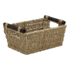 Seagrass Set Of 3 Rectangular Storage Baskets (Wood Handles) 11 Seagrass Set Of 3 Rectangular Storage Baskets (Wood Handles) -Julian Charles 15 411 2