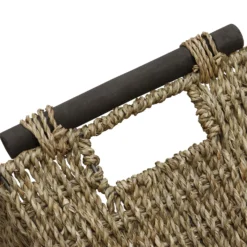Seagrass Set Of 3 Rectangular Storage Baskets (Wood Handles) 12 Seagrass Set Of 3 Rectangular Storage Baskets (Wood Handles) -Julian Charles 15 411 3