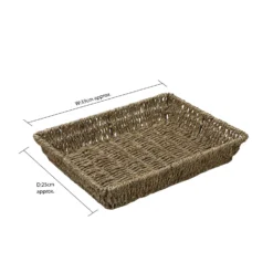 Seagrass Rectangular Storage Tray -Julian Charles 15 415 5