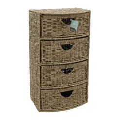 Seagrass 4 Drawer Bow Front Storage Tower -Julian Charles 15 437 4