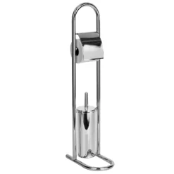 Chrome Toilet Brush And Roll Small Holder