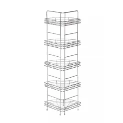 5 Tier Chrome Bathroom Corner Storage Rack -Julian Charles 1600559 02 1500 x 1500