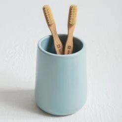 Moon Pale Blue 3 Piece Ceramic Bathroom Set -Julian Charles 1601528 liv 05