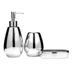 Magpie Dolomite Silver 3 Piece Bathroom Set -Julian Charles 1601564 1500 x 1500
