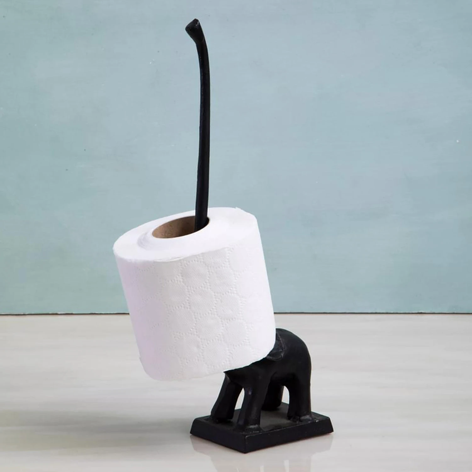 Fauna Black Elephant Toiler Roll Holder 2 Fauna Black Elephant Toiler Roll Holder - Image 2