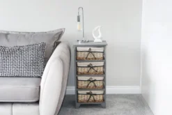 Sherborne Grey Willow 4 Drawer Tall Storage Unit -Julian Charles 17 211 5 full