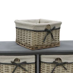 Sherborne Grey Willow 2x2 Drawer Wide Storage Unit -Julian Charles 17 212 3