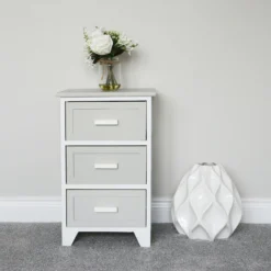 Abingdon Grey 3 Drawer Storage Unit -Julian Charles 17 220 4