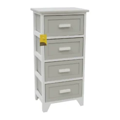 Abingdon Grey 4 Drawer Tall Storage Unit -Julian Charles 17 221 7