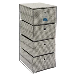 Silva 4 Drawer Wide Fabric Storage Tower -Julian Charles 17 461 5