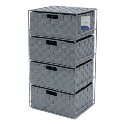 Vichy 4 Drawer Wide Nylon Storage Tower -Julian Charles 17 481 7