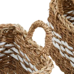 Lidi Set Of Two Square Seagrass Baskets -Julian Charles 1902061 mac 02