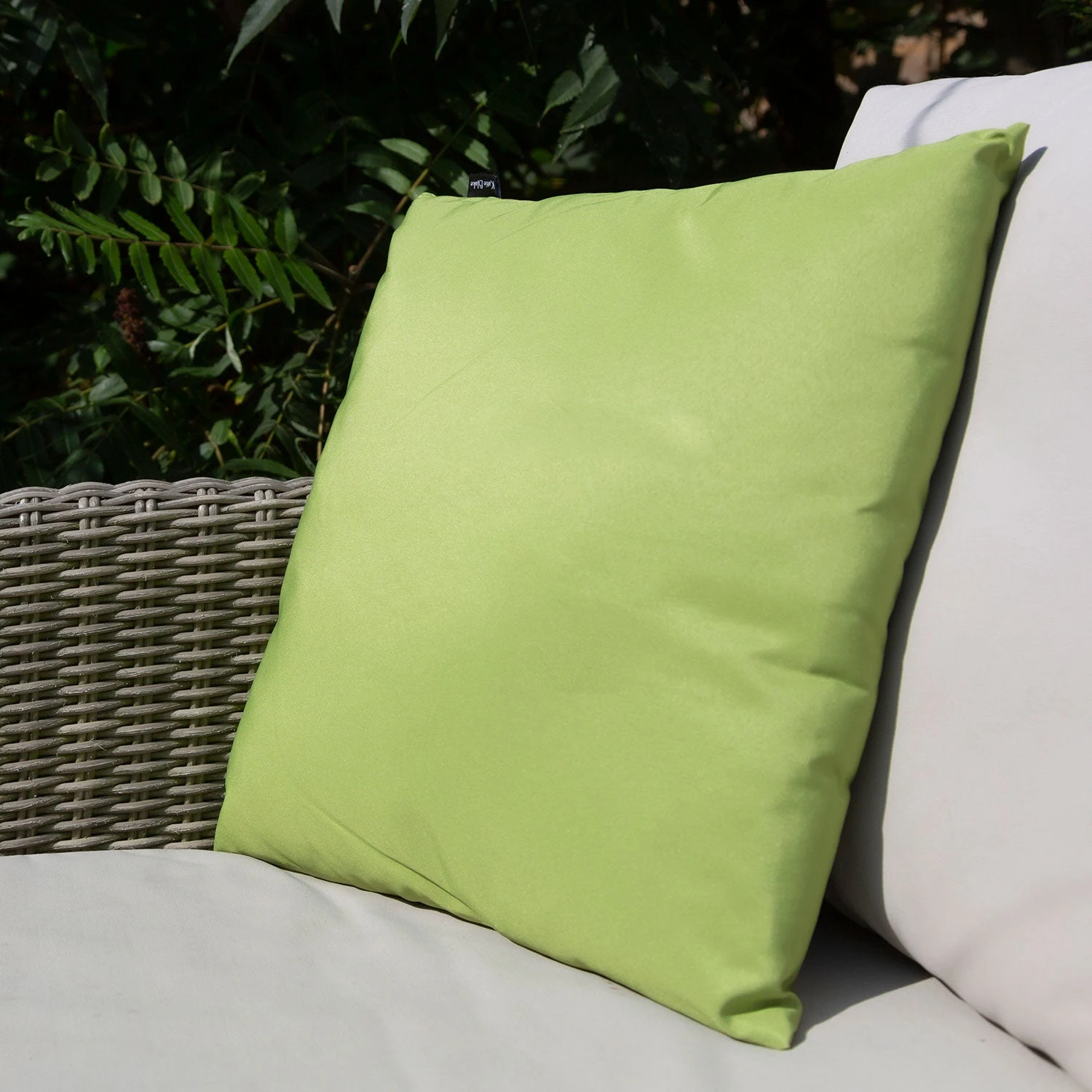 Showerproof Lime Green Outdoor Scatter Cushion (Pack Of 2) 1 Showerproof Lime Green Outdoor Scatter Cushion (Pack Of 2)