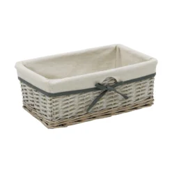 Arianna Antique Wash Set Of 3 Rectangular Willow Storage Baskets -Julian Charles 24 404 2