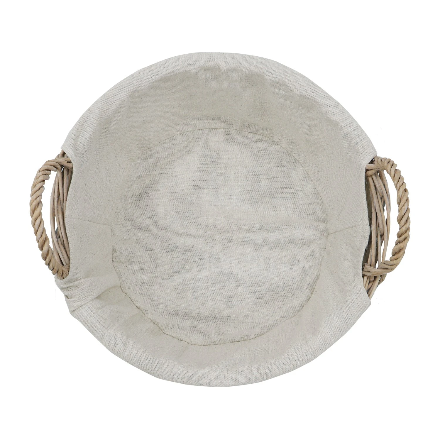 Arianna Antique Wash Round Willow Storage Basket 2 Arianna Antique Wash Round Willow Storage Basket - Image 2