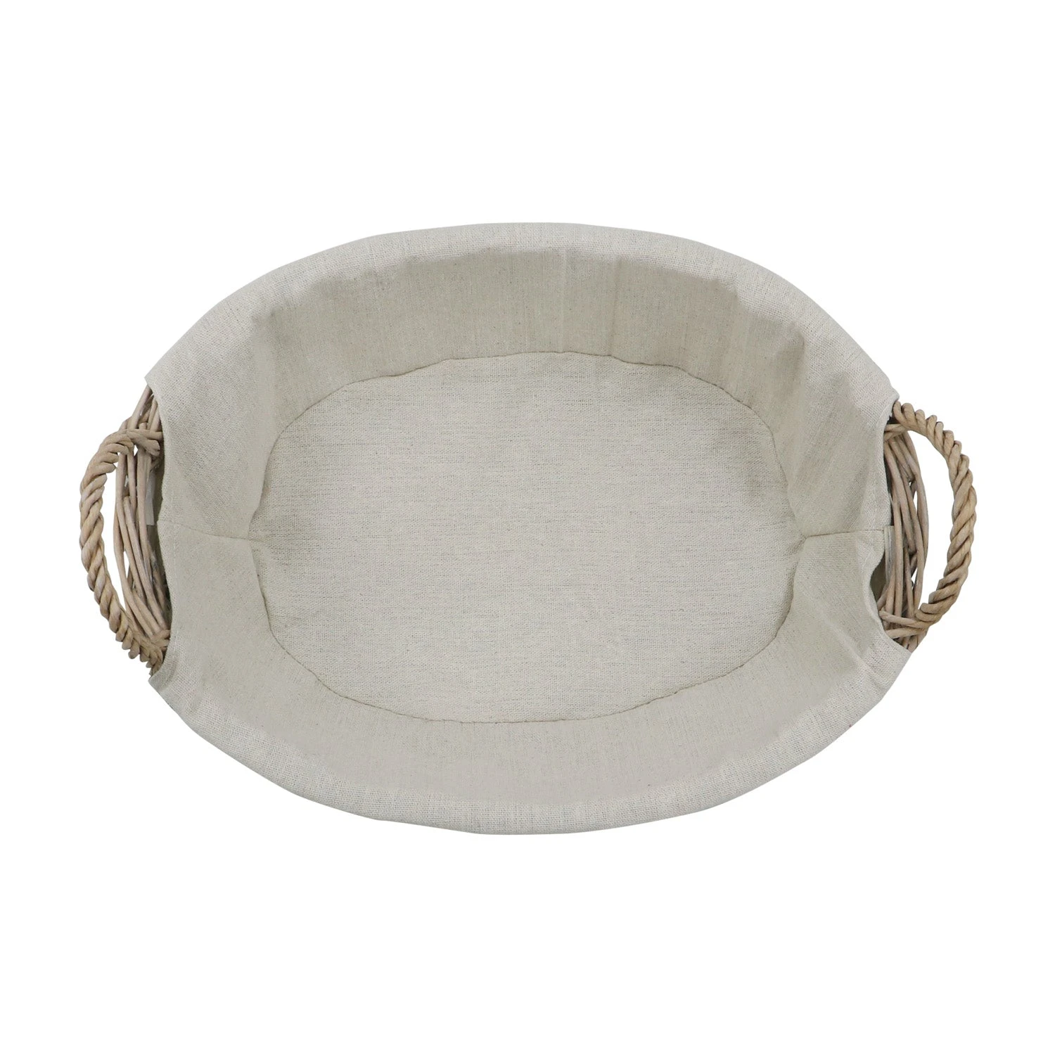 Arianna Antique Wash Oval Willow Storage Basket 2 Arianna Antique Wash Oval Willow Storage Basket - Image 2