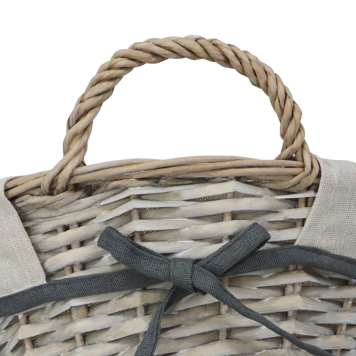 Arianna Antique Wash Oval Willow Storage Basket 3 Arianna Antique Wash Oval Willow Storage Basket - Image 3