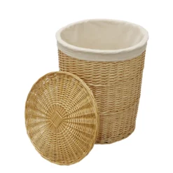 Acacia Honey Willow Round Laundry Baskets And Bins Set -Julian Charles 24 501 3