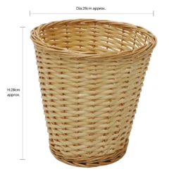 Acacia Honey Willow Round Laundry Baskets And Bins Set -Julian Charles 24 501 8
