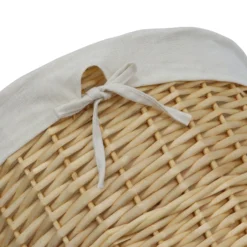 Acacia Honey Round Willow Laundry Basket 8 Acacia Honey Round Willow Laundry Basket -Julian Charles 24 503 2