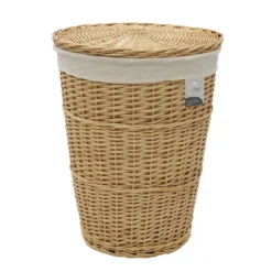 Acacia Honey Round Willow Laundry Basket 11 Acacia Honey Round Willow Laundry Basket -Julian Charles 24 503 5