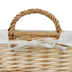Acacia Honey Rectangular Willow Storage Basket -Julian Charles 24 511 2