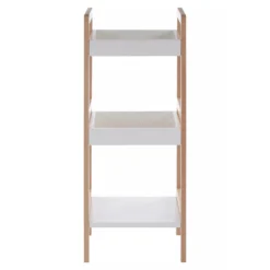 ARLA Bathroom Shelf Unit With Birchwood Frame