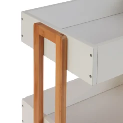 Nostra 4 Tier Bamboo And White Storage Trolley -Julian Charles 2405768 mac 01