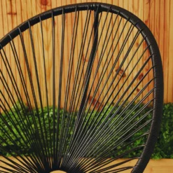 Miami Black Rattan 3 Piece Patio Set -Julian Charles 2407023 3