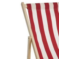 Beauport Red And White Stripe Deck Chair -Julian Charles 2450033 3