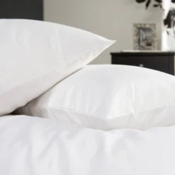 The Lyndon Company Savoy 100% Cotton Sateen White 400TC Housewife Pillowcase (Single)