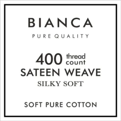 Bianca Grey 400TC 100% Cotton Sateen Flat Sheet -Julian Charles 400TCCOTTONSATEENSILVERFLATSHEETIMAGE3