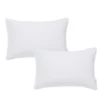 Bianca White 400TC 100% Cotton Sateen Housewife Pillowcase Pair