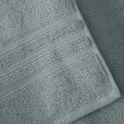 Catherine Lansfield Zero Twist Sage Green 450Gsm 100% Cotton Towels -Julian Charles 42260 ZERO TWIST SAGE GREEN TOWEL PAIR IMAGE 2