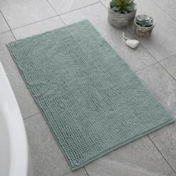 Catherine Lansfield Sage Green 1200Gsm Bobble Bath Mat