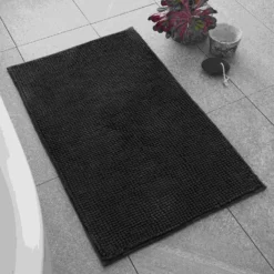 Catherine Lansfield Charcoal 1200Gsm Bobble Bath Mat
